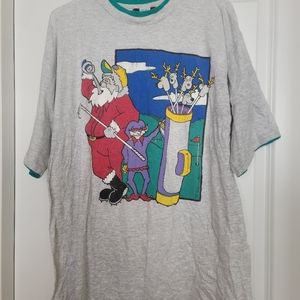 Vintage /Sporthomson collection tee/ funny Christmas golf tee/ Men's size  M